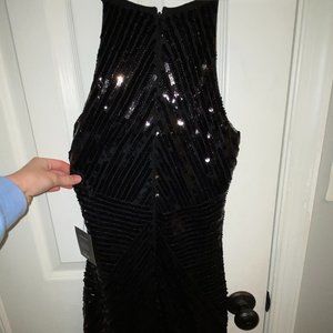 LULUS Black sequin Dress